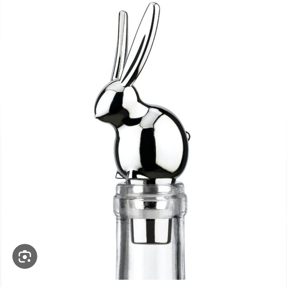Umbra Silver Bunny Wine Bottle Topper